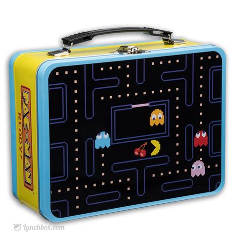 vintage pac man metal lunch box|pac man backpack and lunchbox.